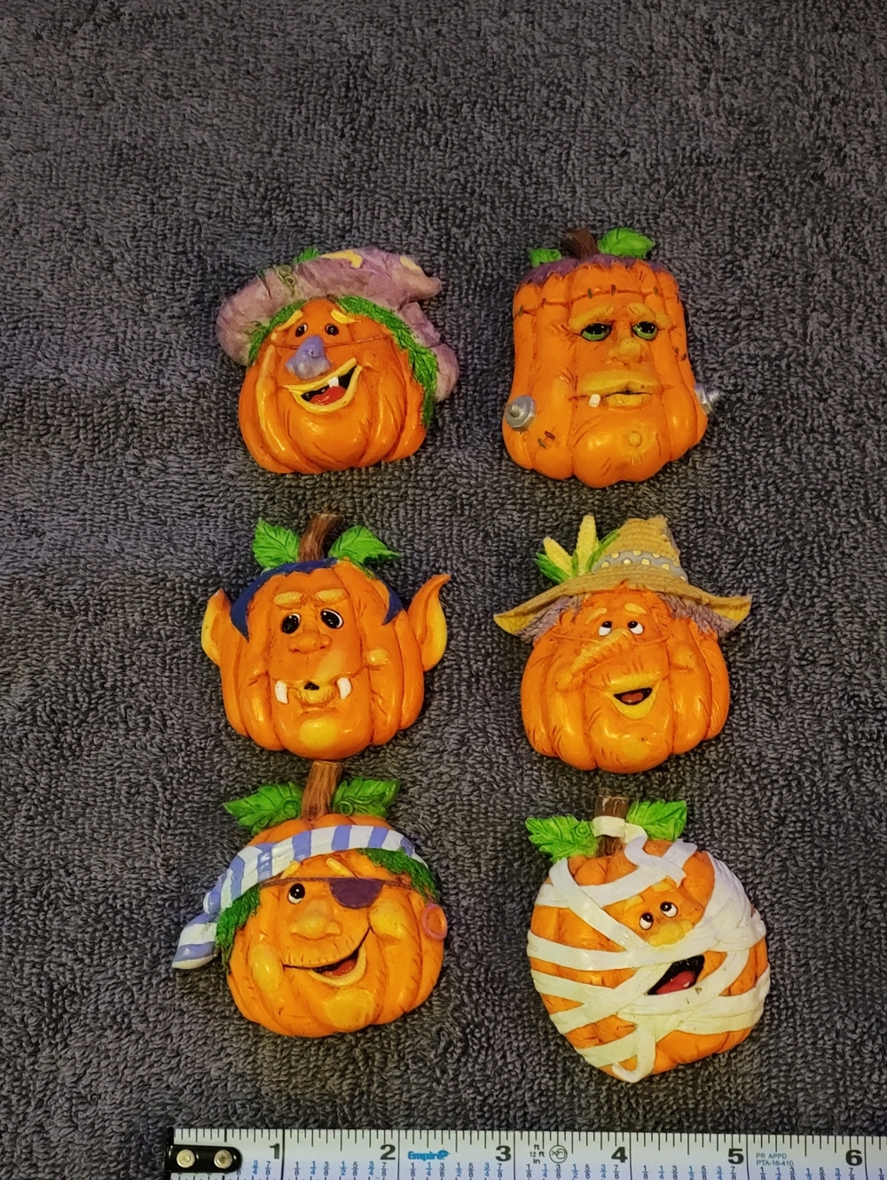 Halloween Pumpkin Magnents  -  Orange.